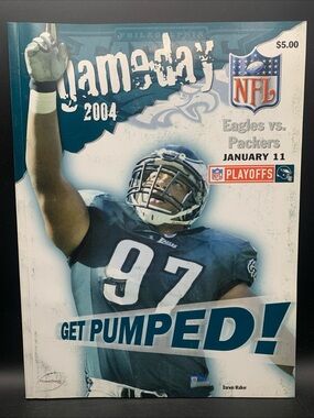 BOOK Magazine Eagles VS Packers Gameday NFL Program January 11 2004